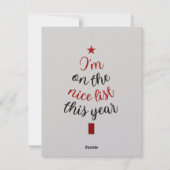 ミニマルなベージュと赤いメリークリスマスグリーティング シーズンカード (裏面)