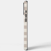 ミニマルなベージュの市松模様デザイン Case-Mate iPhoneケース (裏面 / 左)
