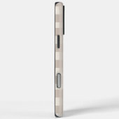ミニマルなベージュの市松模様デザイン Case-Mate iPhoneケース (裏面 / 右)