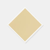 ミニマルなベージュタンラクダ平無地の野 スタンダードカクテルナプキン (角)