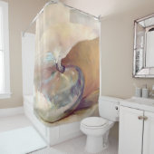 ミニマルなベージュビーチシーシェル シャワーカーテン (インサイチュ)