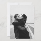 ミニマルなベージュ写真 セーブザデート (裏面)