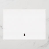 ミニマルなホイル 私の初めてのクリスマス 赤ちゃん 誕生写真 箔シーズンカード (裏面)