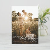 ミニマルなホリデーシーズンスクリプト | オリジナル写真 シーズンカード (スタンド正面)