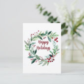 ミニマルなホリデー シーズンポストカード (スタンド正面)