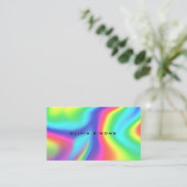 ミニマルなホログラフィック名刺 名刺 (スタンド正面)