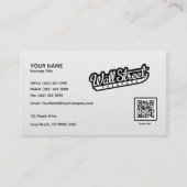 ミニマルなホワイトリネンの名刺 名刺 (正面)