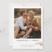 ミニマルなボホライトパンパスグラス結婚ズ 招待状 (裏面)