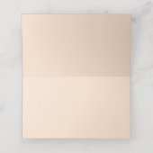 ミニマルなボホ秋結婚フラワー プレイスカード (内部開封)