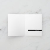 ミニマルなボーイフレンドのクリスマスカード シーズンカード (内部)