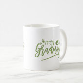 ミニマルなマイルストーンスタイリッシュの幸福な卒業 コーヒーマグカップ (正面右)