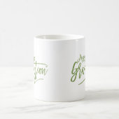 ミニマルなマイルストーンスタイリッシュの幸福な卒業 コーヒーマグカップ (中央)