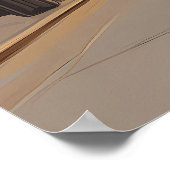 ミニマルなマドリードのスカイラインのポスター – アスペインのート ポスター (角)