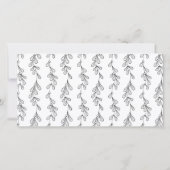 ミニマルなミストレメリートー結婚したクリスマス サンキューカード (裏面)