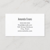 ミニマルなメイクアップアーティストピンクトレンディー名刺 名刺 (裏面)