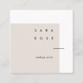 ミニマルなメイクアップアーティストプロフェッショナル事業 コーリングカード (正面)