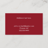 ミニマルなメイクアップ独立代表ジャフラ 名刺 (裏面)