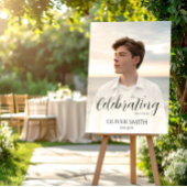 ミニマルなメモリーフォトカスタムライフセレブレーション ポスター