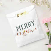 ミニマルなメリークリスマスのスターの休日 フェイバーバッグ (封をした状態)