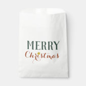 ミニマルなメリークリスマスのスターの休日 フェイバーバッグ (正面)