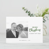 ミニマルなメリークリスマスカスタムの写真 シーズンカード (スタンド正面)
