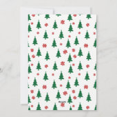 ミニマルなメリークリスマスツリーズカード シーズンカード (裏面)