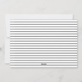 ミニマルなメリークリスマスハンドドロー白黒 シーズンカード (裏面)