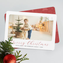 ミニマルなメリークリスマスフォトモダンー