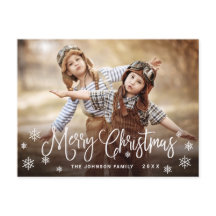 ミニマルなメリークリスマスフォトHOLIDAY Greeting