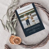 ミニマルなメリークリスマスホリデーフォトカード シーズンカード