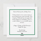 ミニマルなメリークリスマス企業のクリスマス シーズンカード (裏面)