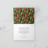 ミニマルなメリークリスマス家族の写真 シーズンカード (内部)