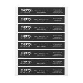 ミニマルなメリークリスマス|のはっきりしたな背部lモダン ラップアラウンドラベル (シート)