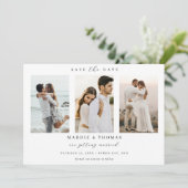 ミニマルなモダンアーチ写真 Save the Date 招待状 (スタンド正面)