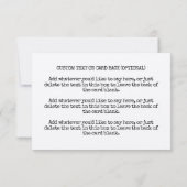 ミニマルなモダンタイプライター テキスト シンプルなクラフト紙 サンキューカード (裏面)