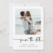 ミニマルなモダン写真Save the Date招待状 招待状 (正面)