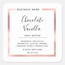 ミニマルなモダン タイポグラフィー 白 ローズゴールド フレーム