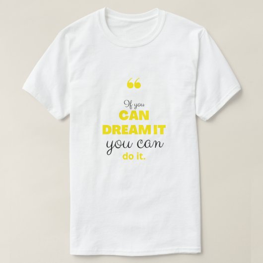 ミニマルなモチベーションの引用 Men's Tシャツ (デザイン正面)