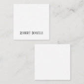 ミニマルなモノクローム モダン シンプル エンクロージャーカード (正面/裏面)