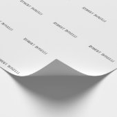 ミニマルなモノクローム モダン シンプル ラッピングペーパー (角)