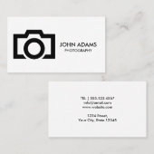 ミニマルなモノクロ写真 名刺 (正面/裏面)