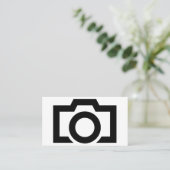 ミニマルなモノクロ写真 名刺 (スタンド正面)