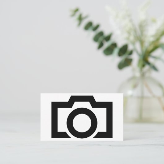 ミニマルなモノクロ写真 名刺 (スタンド正面)