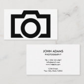 ミニマルなモノクロ写真 名刺 (正面/裏面)