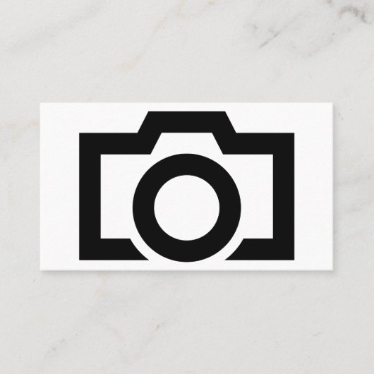 ミニマルなモノクロ写真 名刺 (正面)