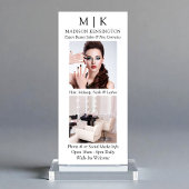 ミニマルなモノグラムまたはロゴの追加ビジネス2の写真 ラックカード