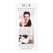 ミニマルなモノグラムまたはロゴの追加ビジネス2の写真 ラックカード (正面)