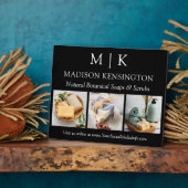 ミニマルなモノグラムまたはロゴの追加ビジネス3写真 フォトプラーク (側面)