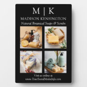 ミニマルなモノグラムまたはロゴの追加ビジネス4写真 フォトプラーク (正面)