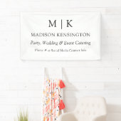 ミニマルなモノグラムまたはロゴの追加ビジネス 横断幕 (インサイチュ)